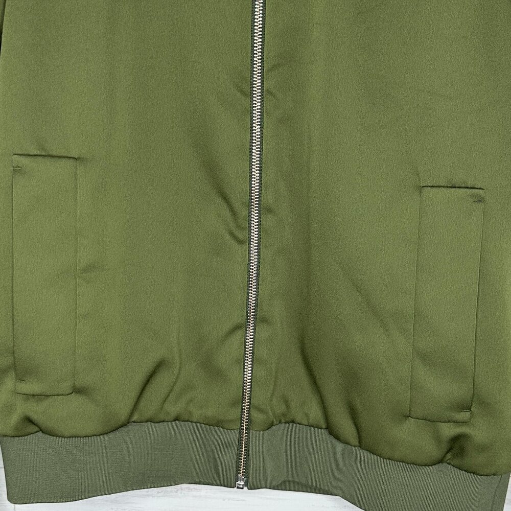 Everlane  Womens The E2 Bomber Jacket Olive Green Size Medium Full Zip - Picture 4 of 10